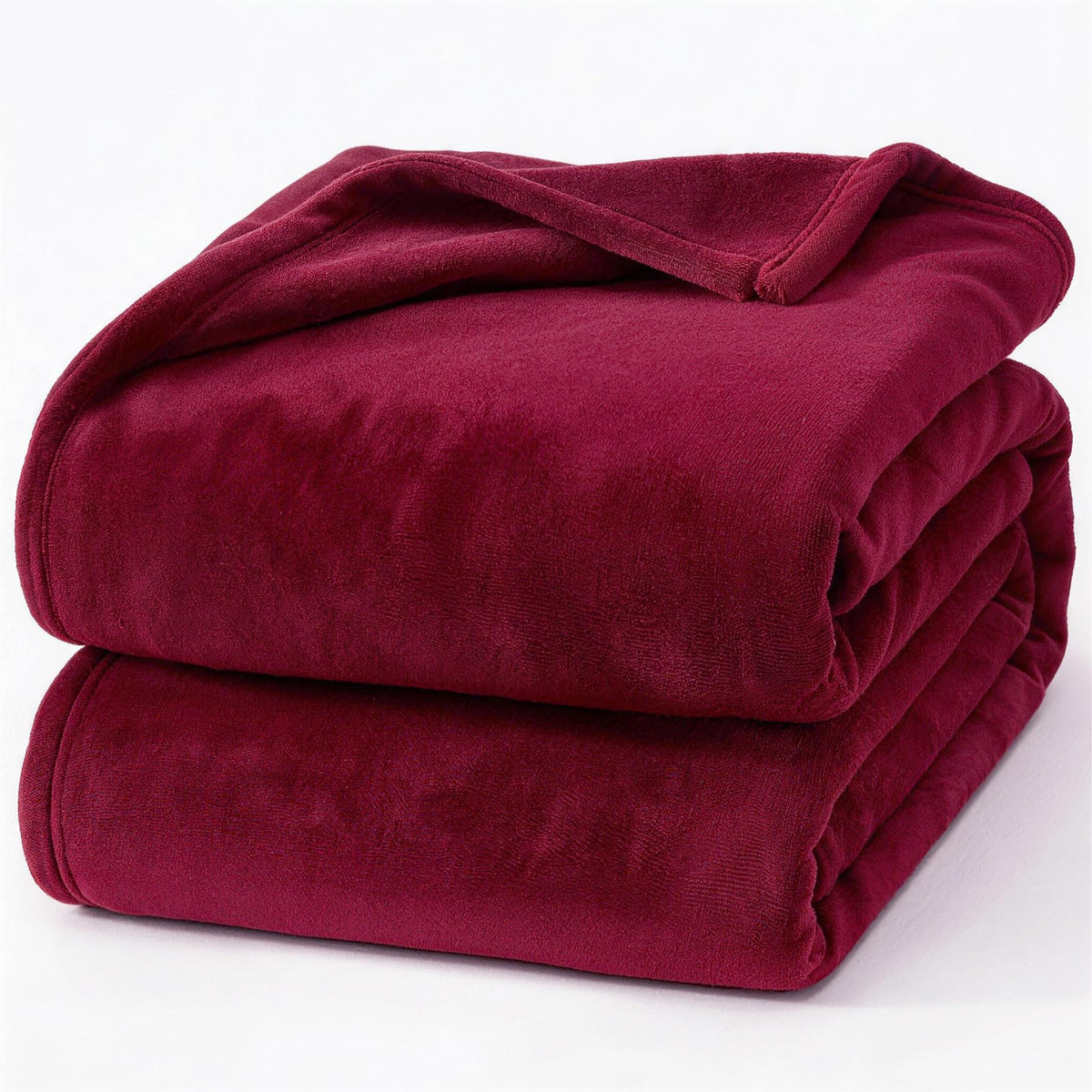 Hansleep Queen Grey Fleece Blanket, Soft Flannel Bed Blanket