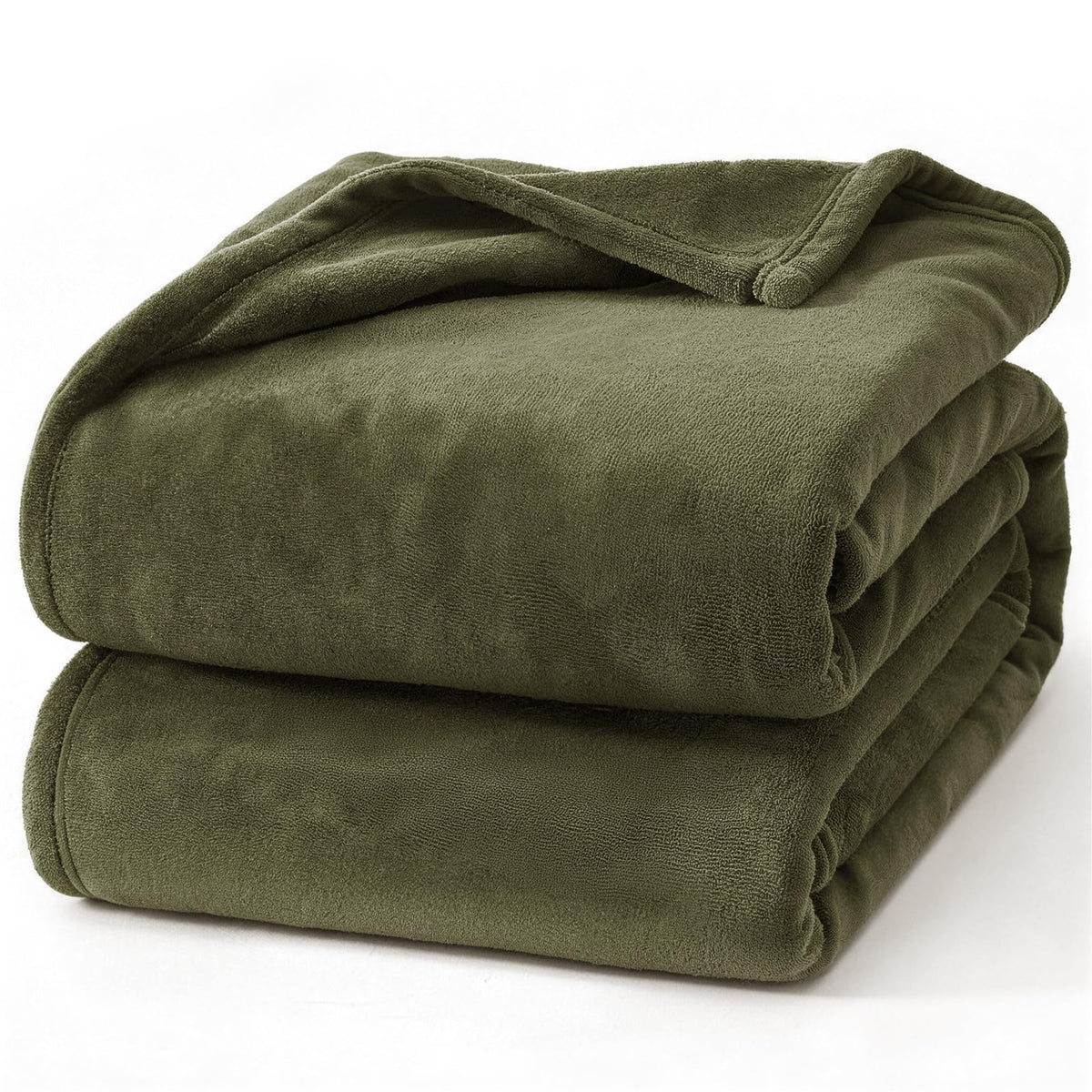 Hansleep Queen Grey Fleece Blanket, Soft Flannel Bed Blanket