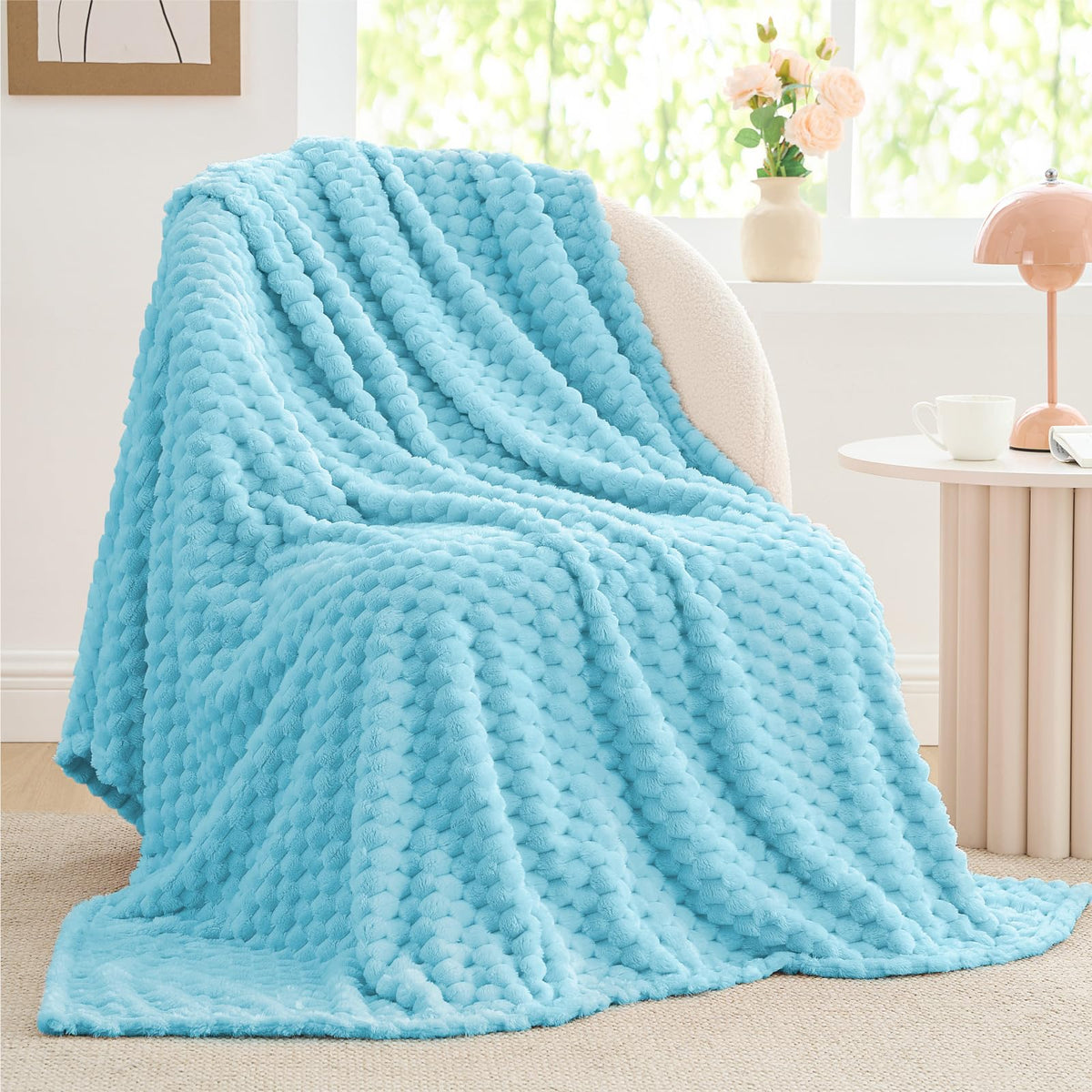 BEDELITE Pink Throw Blanket for Couch, Soft Cozy Gifts for Women, 50 * 60
