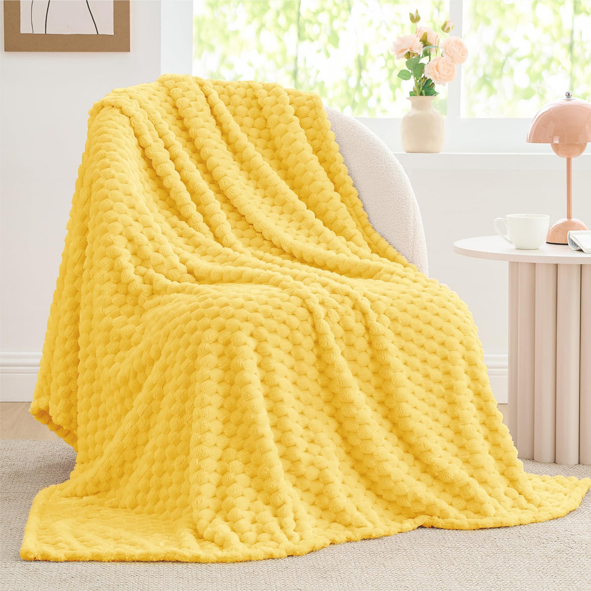 BEDELITE Pink Throw Blanket for Couch, Soft Cozy Gifts for Women, 50 * 60
