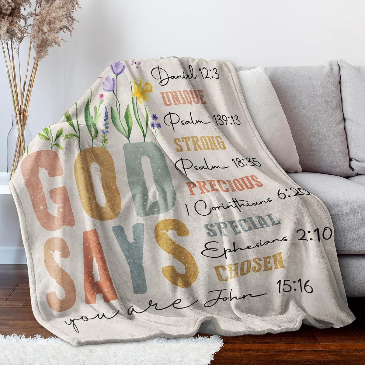 SteadStyle Gifts for Women, Birthday Inspirational Christian Blanket