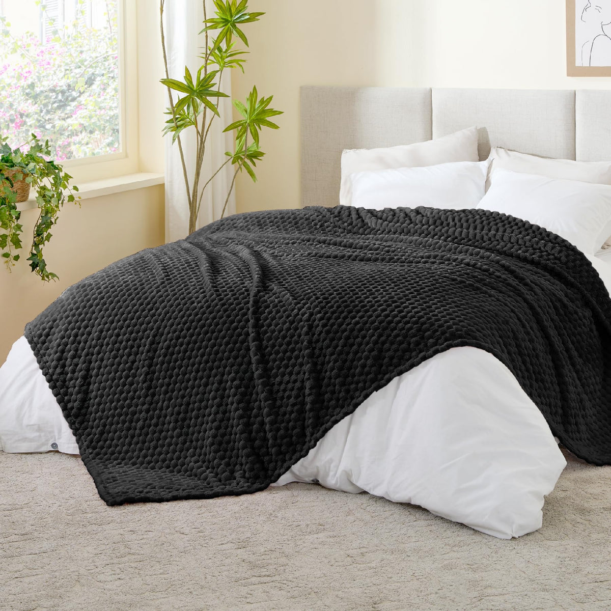 BEDELITE Pink Throw Blanket for Couch, Soft Cozy Gifts for Women, 50 * 60
