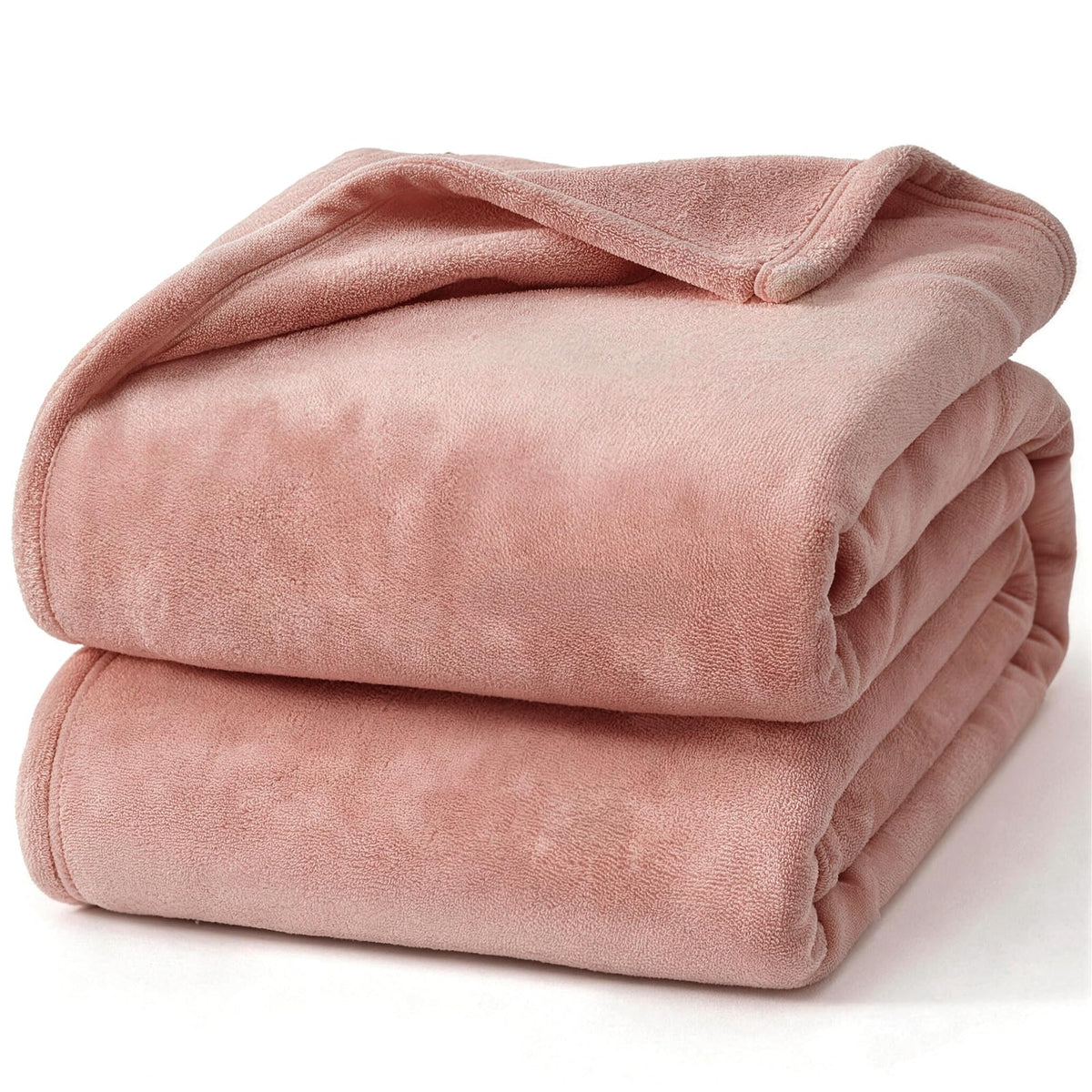 Hansleep Queen Grey Fleece Blanket, Soft Flannel Bed Blanket