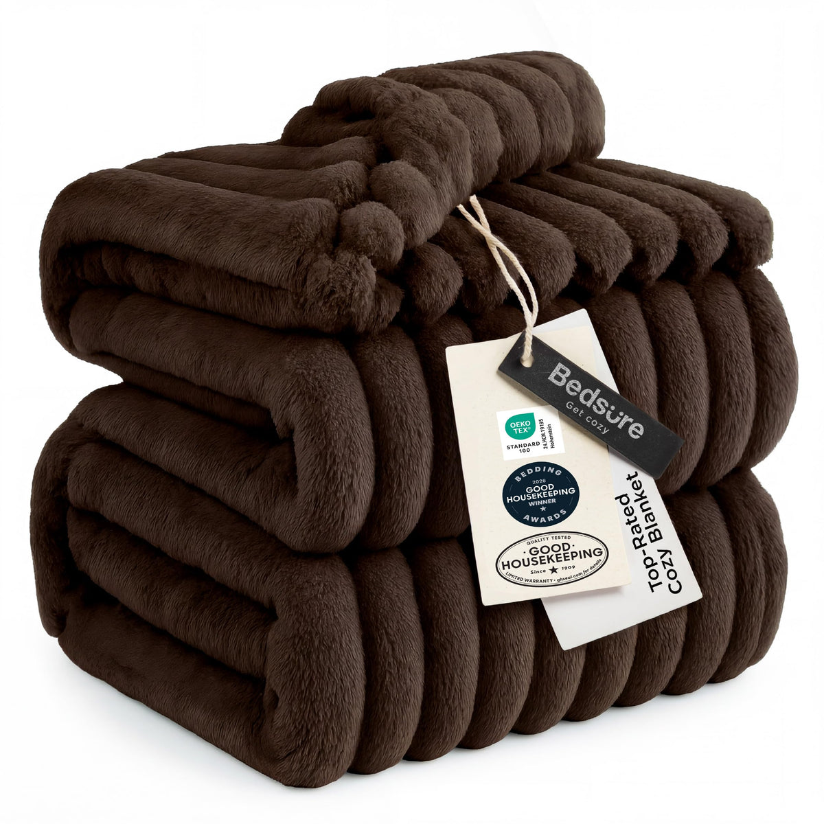 Bedsure GentleSoft White Throw Blanket for Couch - Halloween Fall Decorations for Home Living Room Decor, Cozy Fleece Fall Blanket for Sofa, Birthday Gifts for Women Mom Her, Off White, 50x60 Inches