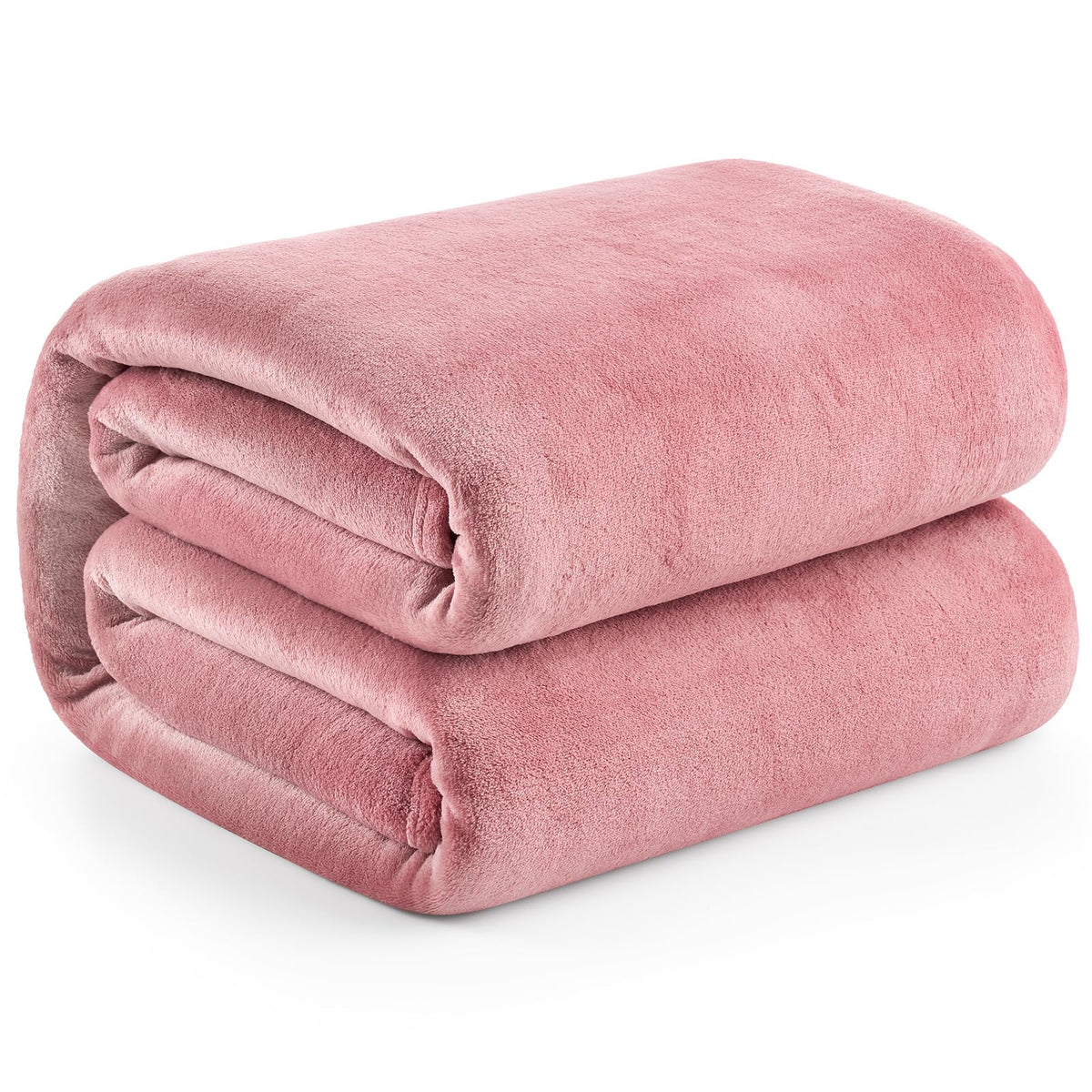 Hansleep Queen Grey Fleece Blanket, Soft Flannel Bed Blanket
