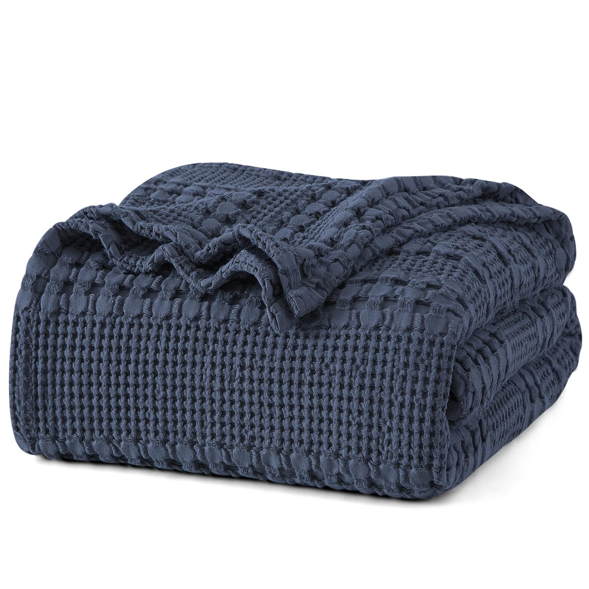 PHF Lightweight 100% Cotton Waffle Throw Blanket for Couch, Light Taupe