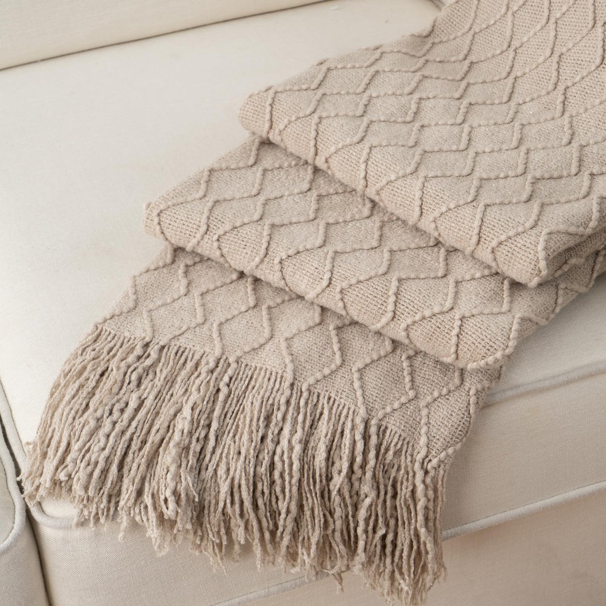 BATTILO HOME Burnt Orange Throw Blanket for Couch, Decorative Fall Throw Blanket with Tassels Halloween Throw Fall Decor, 50"x60"