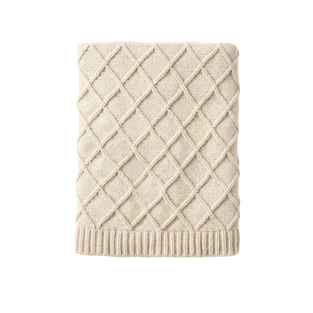 CREVENT Farmhouse Boho Knitted Throw Blanket for Couch Sofa Chair Bed Home Decoration, Soft Warm Cozy Light Weight for Spring Summer Fall (50''X60'' Sage Green)