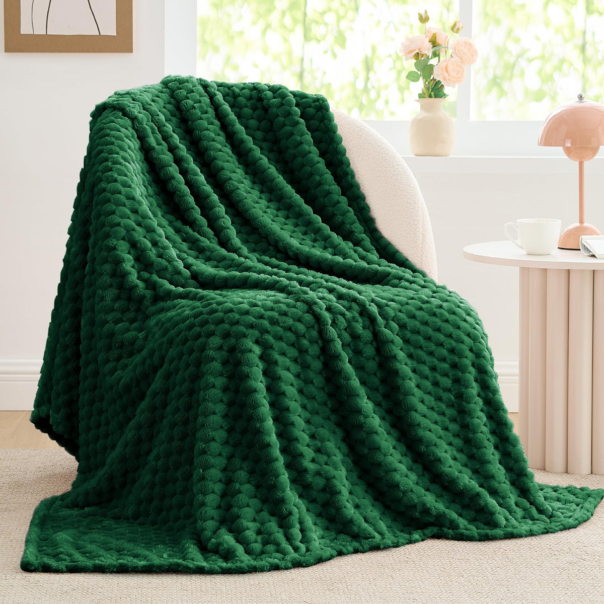 BEDELITE Pink Throw Blanket for Couch, Soft Cozy Gifts for Women, 50 * 60