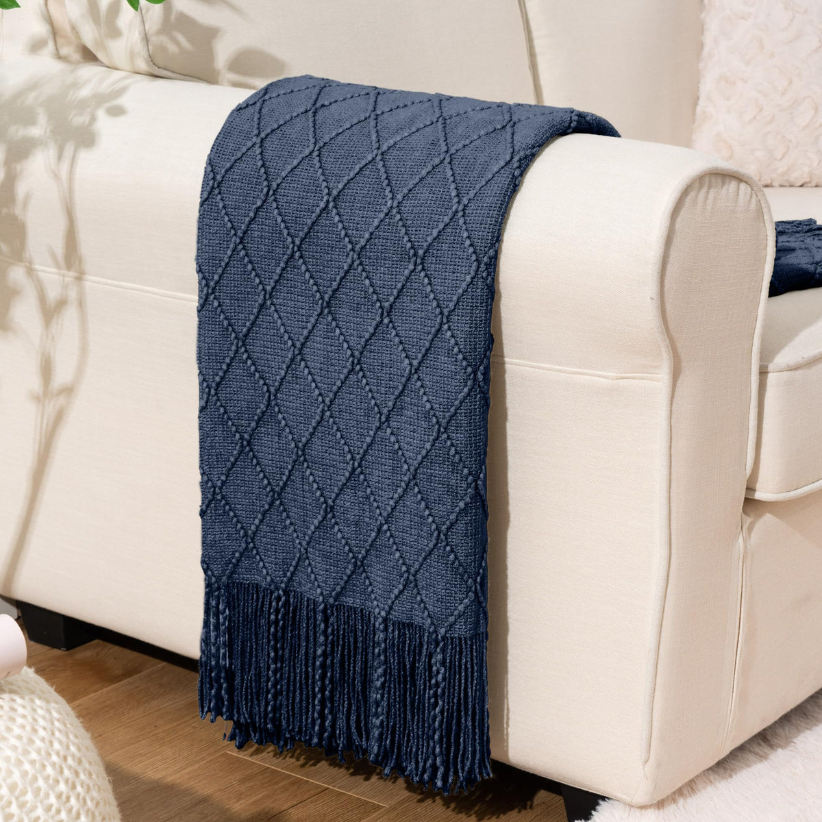 BATTILO HOME Rust Throw Blanket for Couch, 50"x60"
