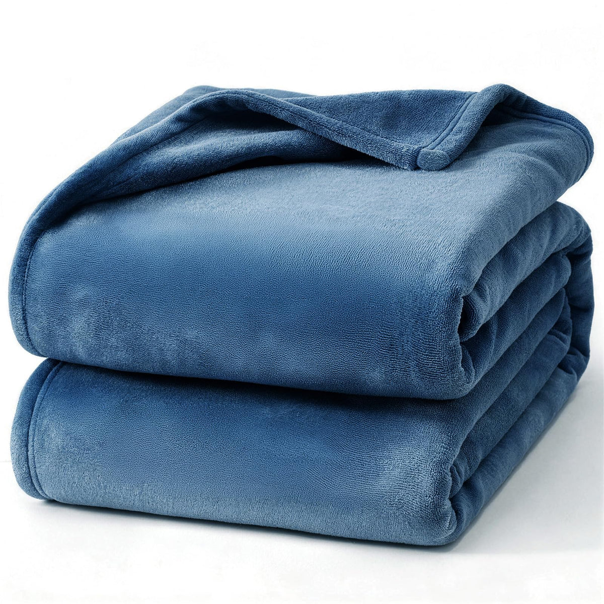 Hansleep Queen Grey Fleece Blanket, Soft Flannel Bed Blanket