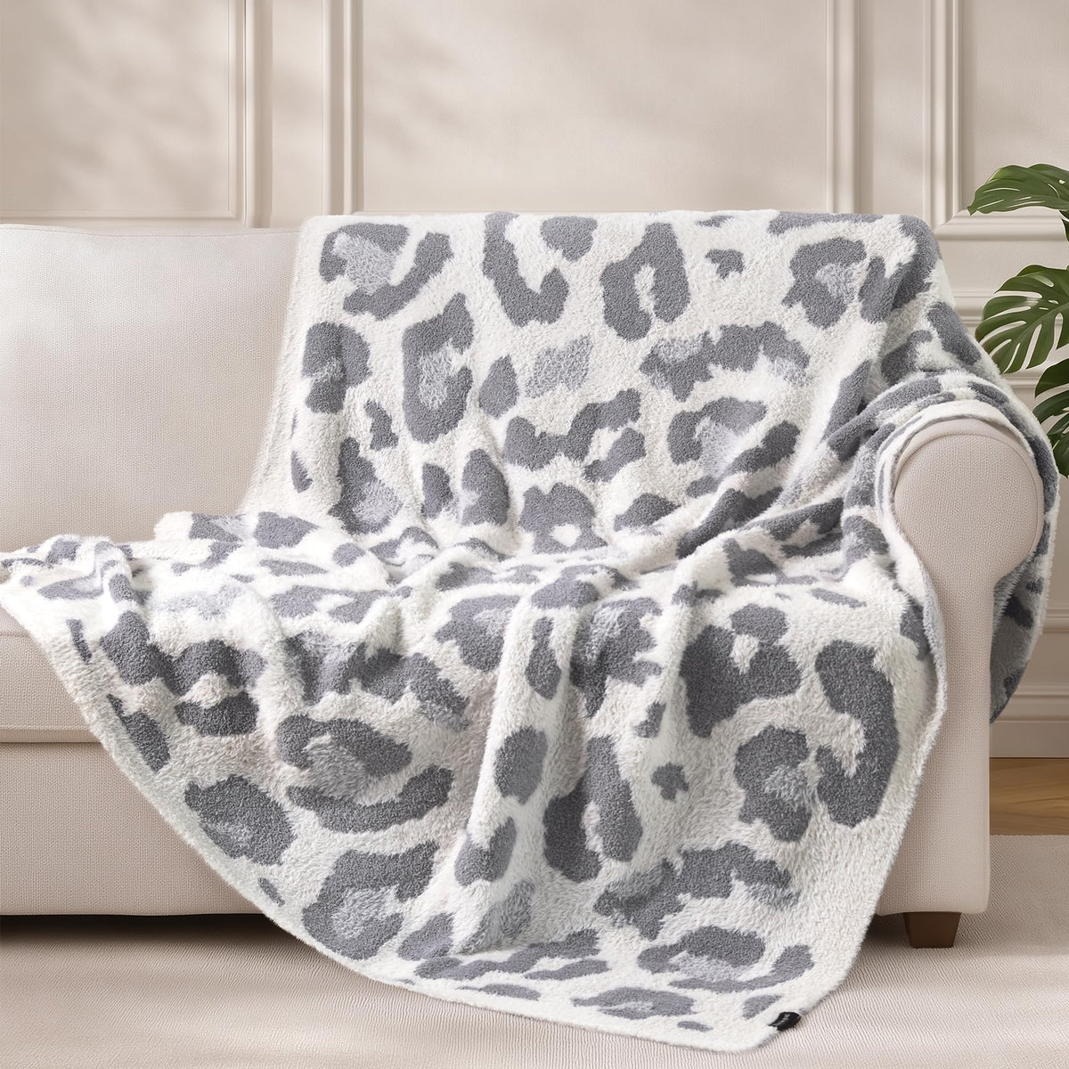 Waffle Knit Throw Blanket for Couch, Soft Cozy Chunky Knit Thick Knitted Blanket for Sofa, Bed, Gift for Women Girls Home Decor (Sage, Throw 50"x60")