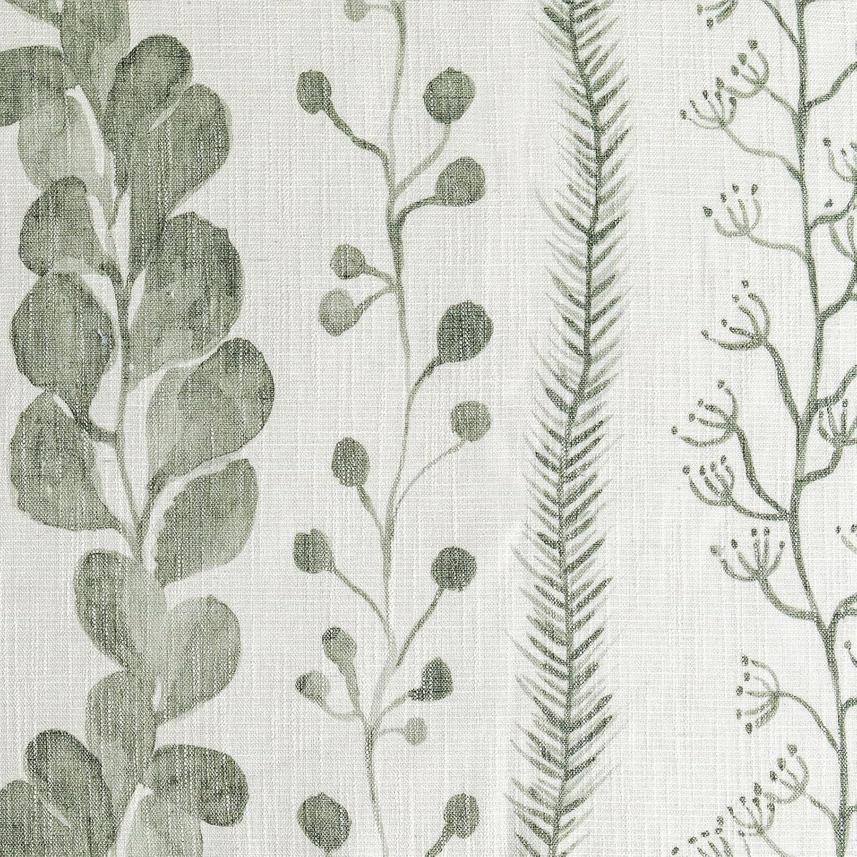 MEETSKY Sage Green Curtains 72 Inches Long 2 Panels Boho Curtains for Living Room Light Filtering Patterned Drapes for Bedroom Linen Style Back Tab Leaf Print Window Treatment, 50” Wide Each Panel