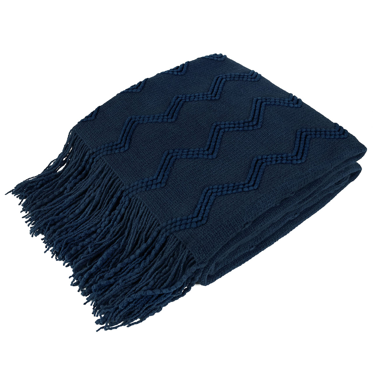 PAVILIA Tan Taupe Knit Throw Blanket, Soft Knitted Farmhouse, 50x60