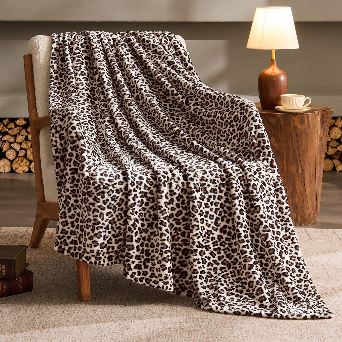 BEDELITE Fleece Blanket Soft Plush Throw for Couch Black 50"x60"