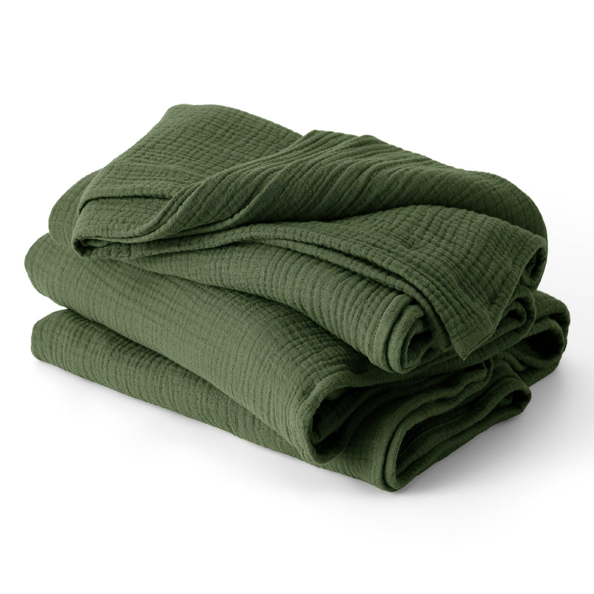 Bedsure 100% Cotton Muslin Blankets for Adults, Large Throw, Linen Beige