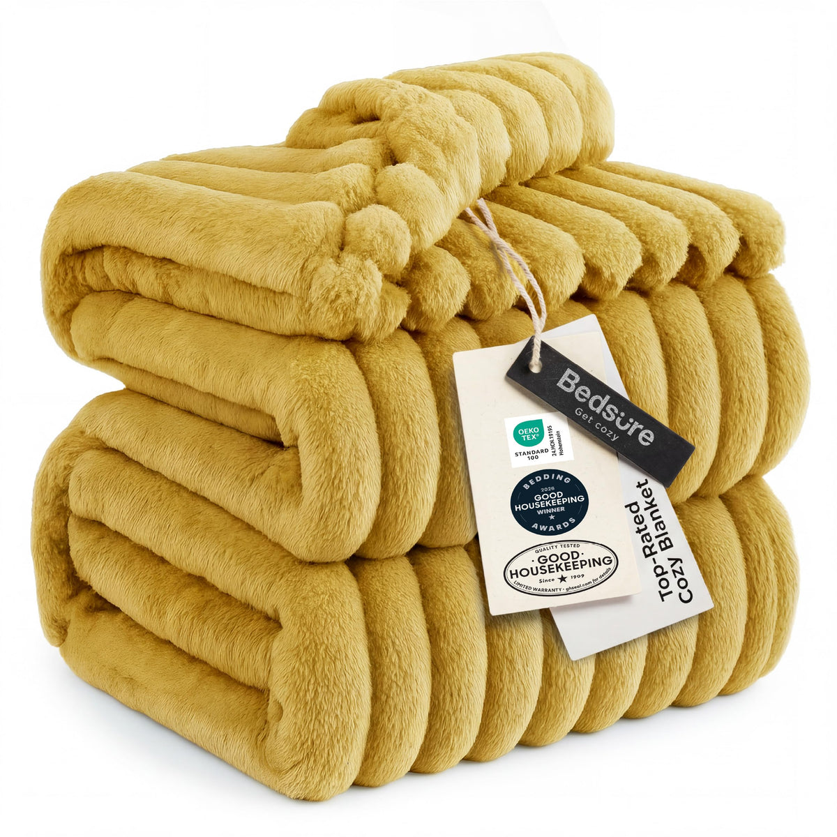 Bedsure GentleSoft White Throw Blanket for Couch - Halloween Fall Decorations for Home Living Room Decor, Cozy Fleece Fall Blanket for Sofa, Birthday Gifts for Women Mom Her, Off White, 50x60 Inches