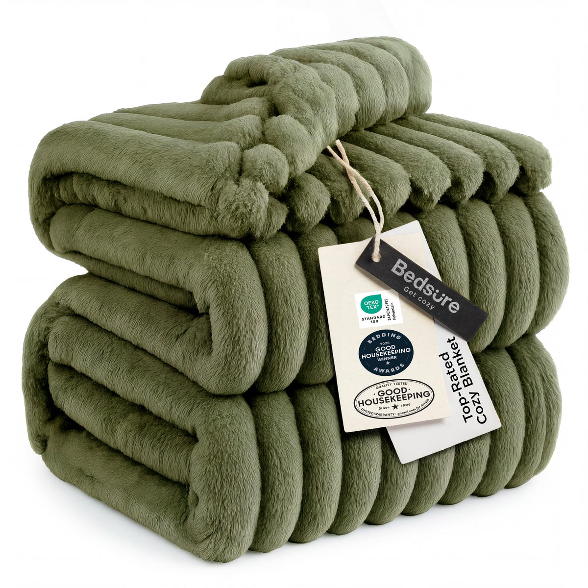 Bedsure GentleSoft White Throw Blanket for Couch - Halloween Fall Decorations for Home Living Room Decor, Cozy Fleece Fall Blanket for Sofa, Birthday Gifts for Women Mom Her, Off White, 50x60 Inches