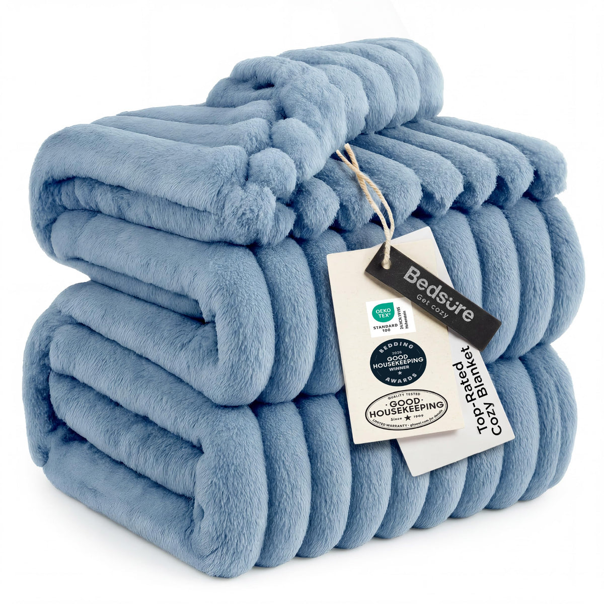 Bedsure GentleSoft White Throw Blanket for Couch - Halloween Fall Decorations for Home Living Room Decor, Cozy Fleece Fall Blanket for Sofa, Birthday Gifts for Women Mom Her, Off White, 50x60 Inches