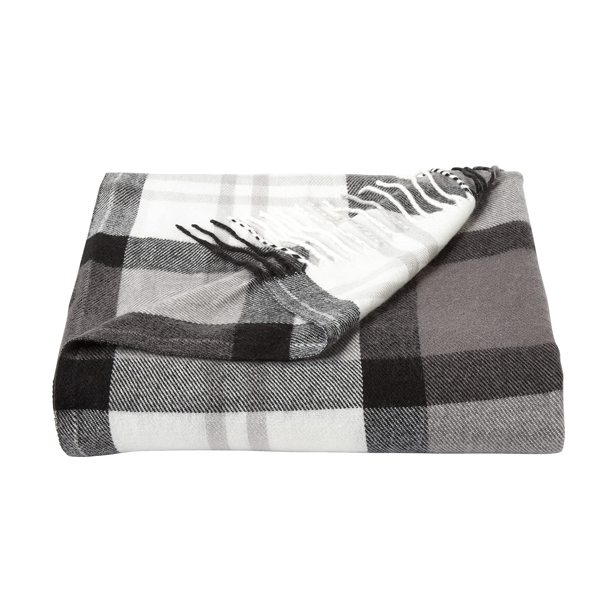 Lavish Home Oversized Throw Blanket for Couch, Spice Orange Plaid,60” x 70”